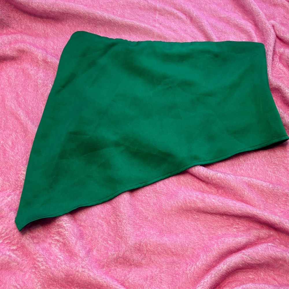 Green Asymmetrical Shirt